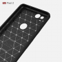 Műanyag tok csiszolt textúrával Google Pixel 2 - fekete