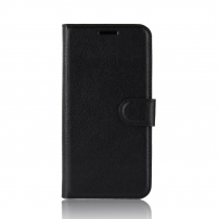 Flip cover tok bőr textúrával Google Pixel 3XL - fekete
