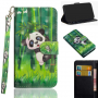 Flip cover tok - panda - Google Pixel 3 - zöld