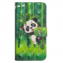 Flip cover tok - panda - Google Pixel 3 - zöld