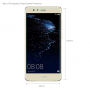 Edzett 2,5D üveg Huawei P10 Lite - átlátszó
